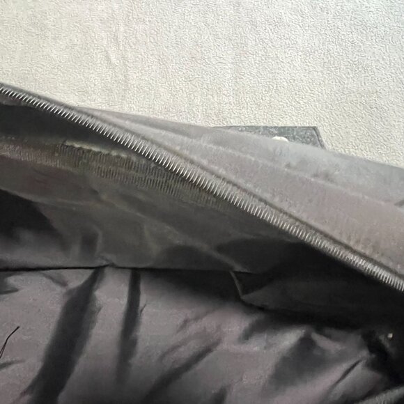 WorldCom Exchange Messenger Bag Laptop Bag Wool Satchel Bag Black 16’/ 12’ - Picture 7 of 15